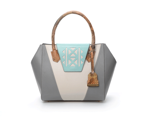 Mint & Grey Ashley Tote