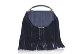 Navy Becky Medium Satchel