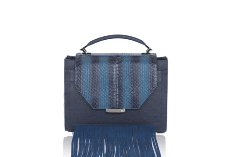 Navy Steffany Top Handle