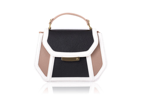 Nude & Black Mini Anabella Tote