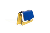 Electric Blue & Mustard Mini Jackie O Shoulder Bag